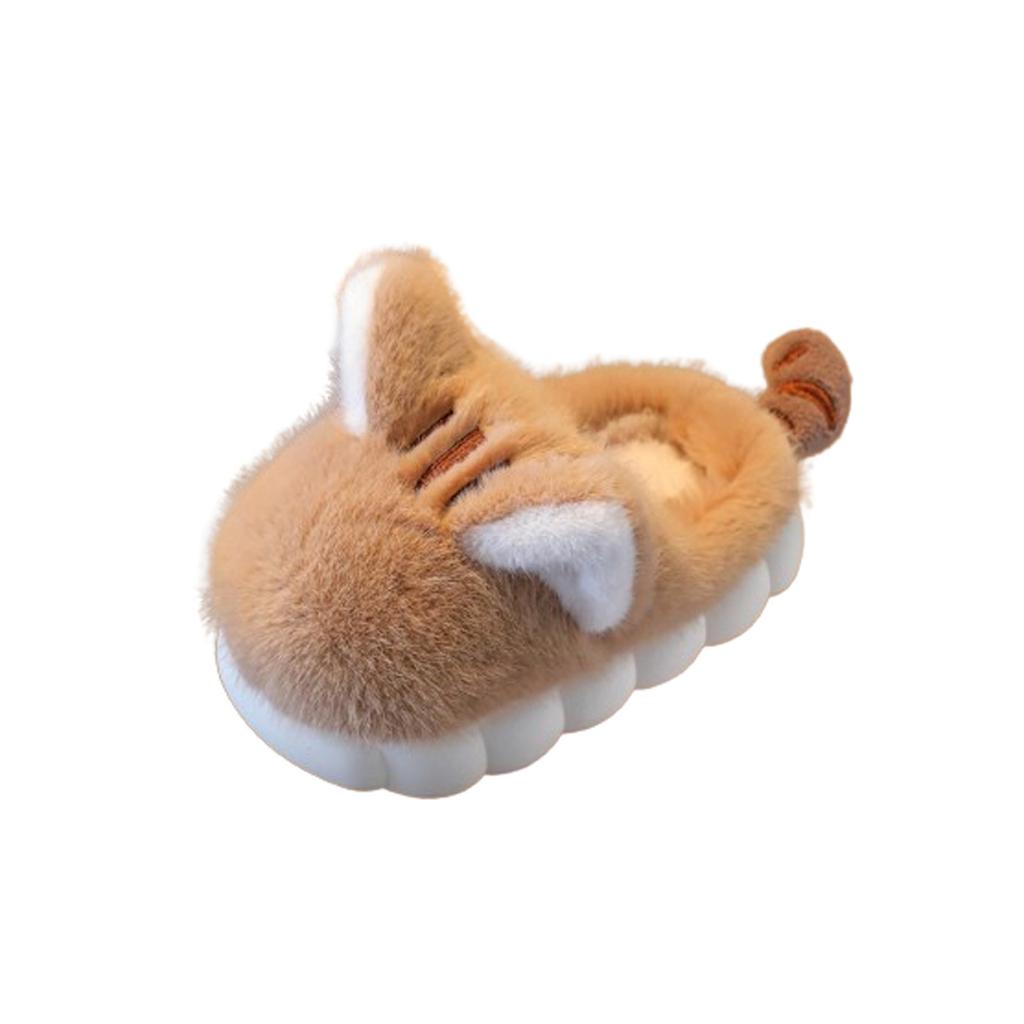 Детские хлопковые тапочки зимние мультяшные милые теплые толстые мягкие плюшевые хлопковые туфли