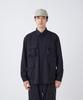 TAKIBI Herringbone Shirt Jacket Outerwear Jacket BLACK M [Snow Peak] SH-26SU004 Men's Women's