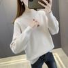 Autumn and Winter Women's Sweater Half High Neck Pullover Knitted Sweater Women's Clothing