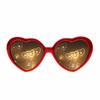 Novel Romantic Fashion Women Gift At Night Heart-shaped Special Effects Glasses Sunglasses