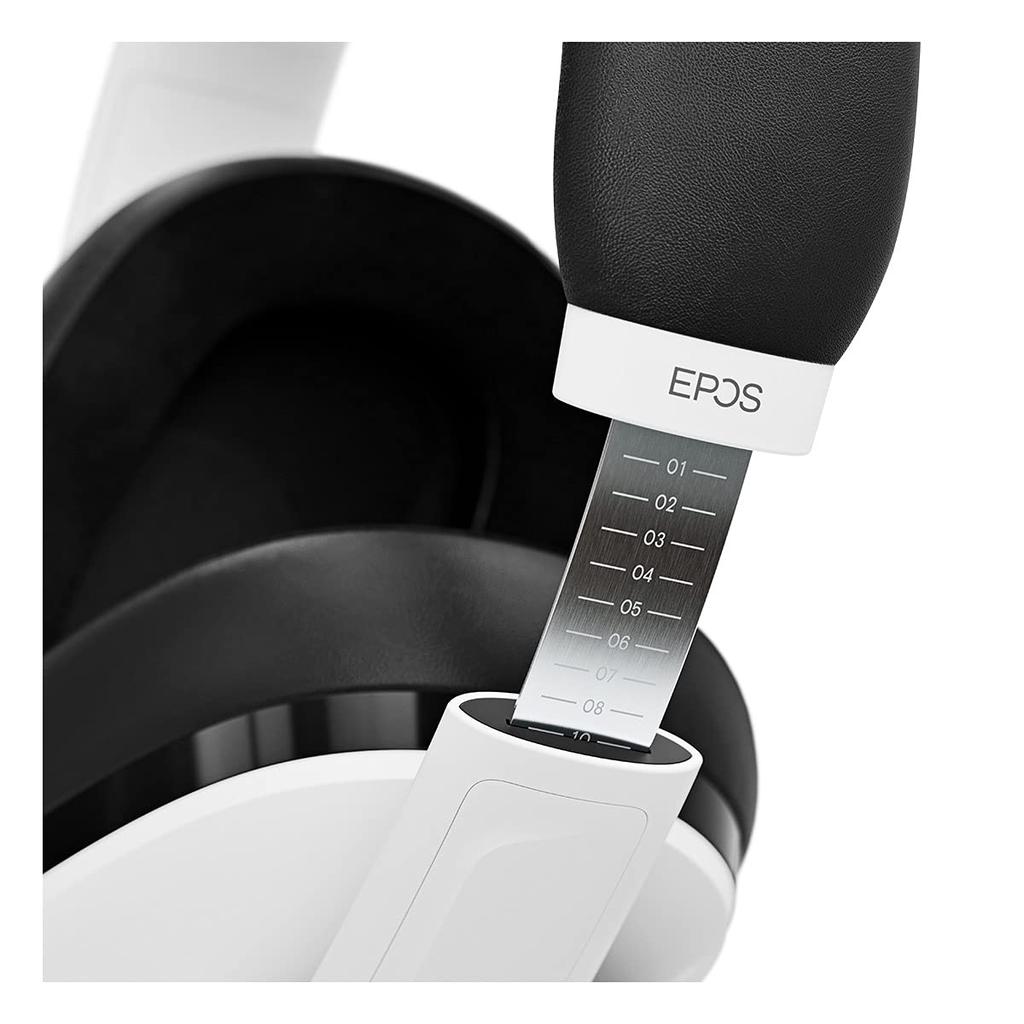 EPOS H3 Closed Acoustic Gaming Headset with Noise Cancelling Mic Plug Play Audio Around Ear Adjustable Ergonomic for Xbox White - & - - - PC, Mac,