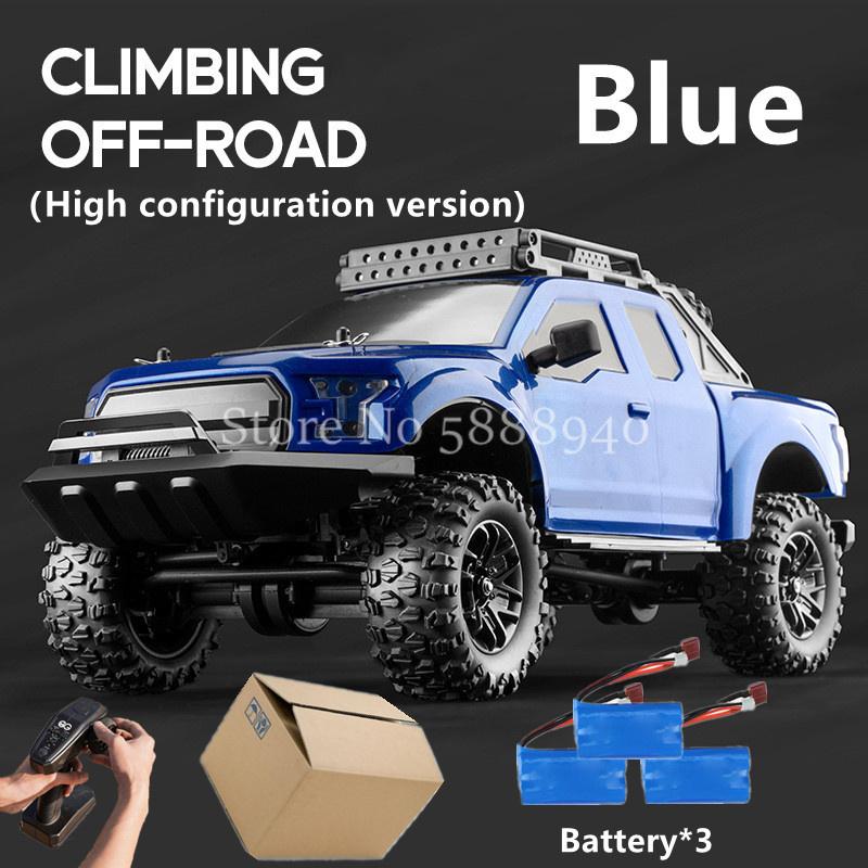 1:16 Independent Suspension Remote Control Car 4WD Professional All Terrain Off Road Rubber Tire Linkage Lighting RC Car Truck