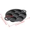 Efficient Fried Eggs Pot Non-Stick Ham Pans Multipurpose 7 Hole Omelette Pan  Meatloaf