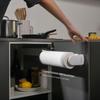simpletome Paper Towel Under Cabinet or Wall Tension Kitchen Paper Holder Fits Holder, Mounted, One-Hand Operation, Arm, (White, 24-28cm Rolls)