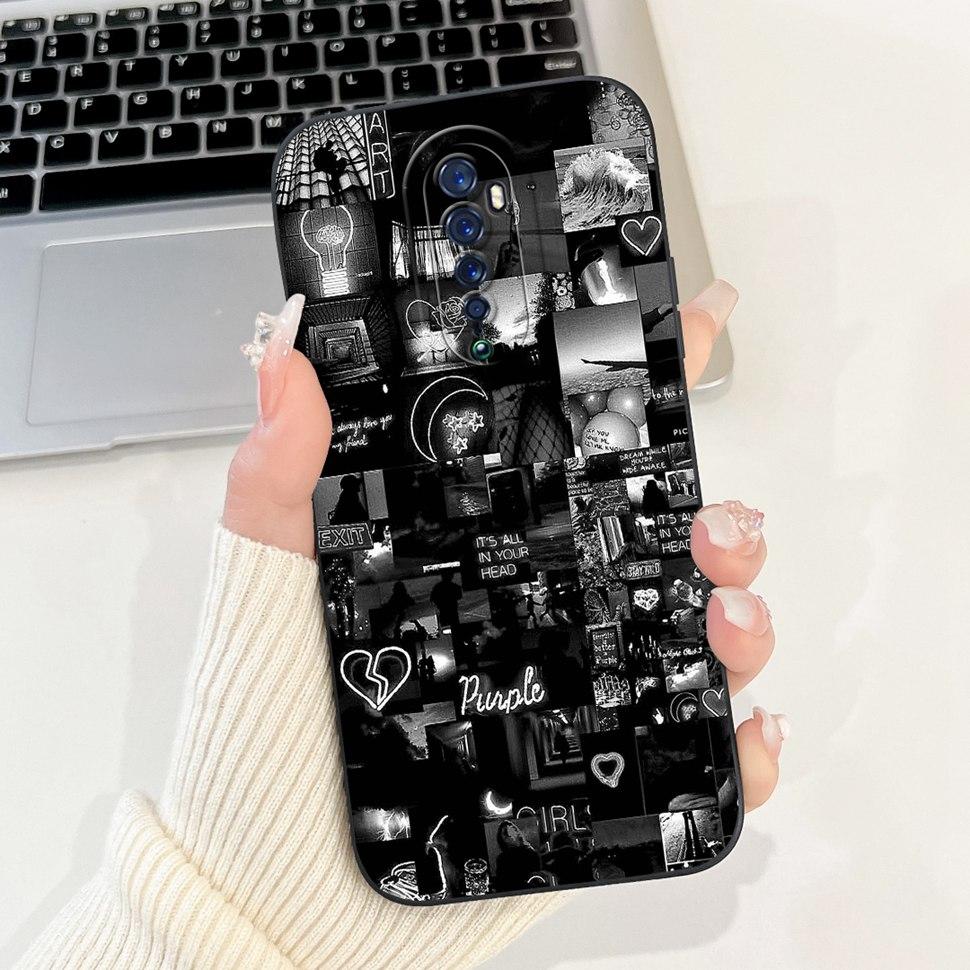Чехол для Oppo Reno 2 2F Милый кролик Расписная крышка Мягкий силикон ТПУ Чехлы для телефона Для Oppo Reno2 F Reno 2F Задняя крышка Funda