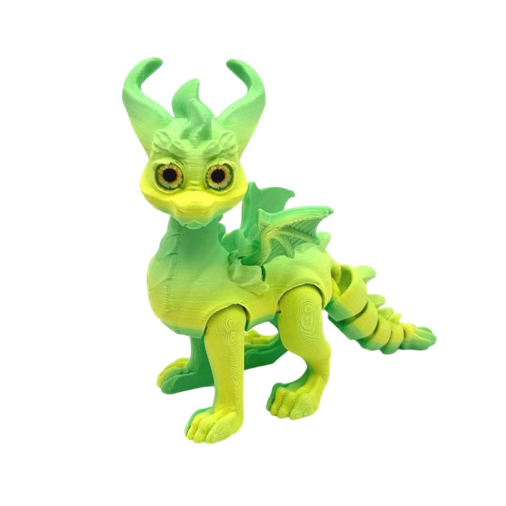 3D-печатные глаза дракона-симуляции Реалистичный летающий дракон с подвижными суставами Настольные украшения Поделки Детские игрушки