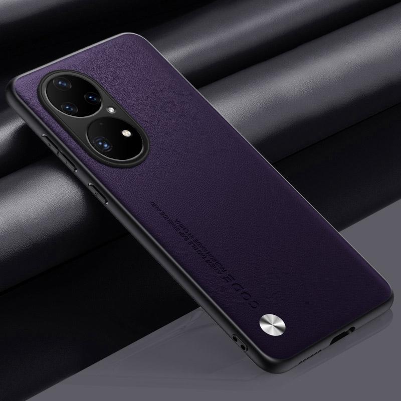 Роскошный чехол из искусственной кожи для Huawei P50 Pro Задняя крышка Силиконовый противоударный Чехол для телефона с полной защитой для HuaweiP50 Pro P50Pro