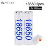 PALO 2PCS 18650 3.7V 3200mah 18650 Lithium Rechargeable Battery For Flashlight Batteries