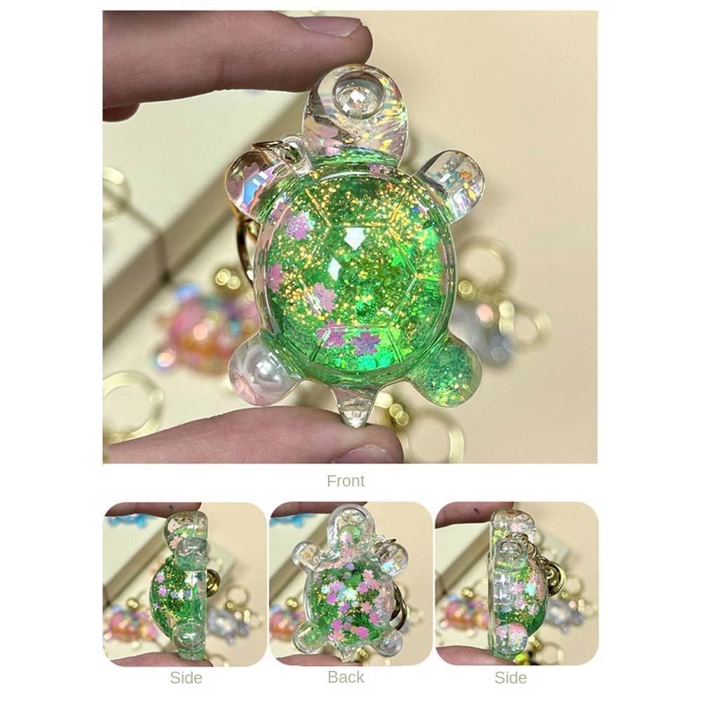 Акриловые украшения, куклы-черепахи конфетного цвета, блестящая черепаха, маленький орнамент, брелок в виде черепахи для девочек и мальчиков