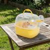 Transparent Travel Bird Cage Large Space Small Animal Carrier Universal Parrot Carry Box  Small Pet
