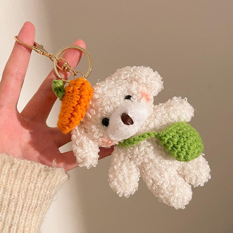 Festive Activities Plush Pendant Gift Backpack Bear DIY Dressup Doll Keychain Bag Accessories
