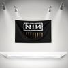 Флаг Nine Inch Nail N-NIN Баннер рок-музыкальной группы с люверсами HD-печать Гобелен Выставка Фанаты музыкальной группы Декор гаража