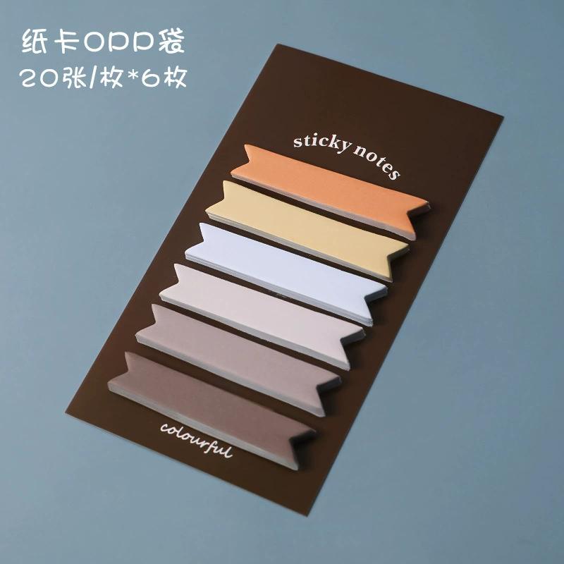 120 шт. Креативный набор цветных градиентных стикеров, большой емкости, отрывные, цветные, многоразовые наклейки, декоративный блок для заметок для DIY-блокнота