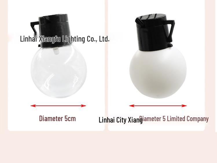 Outdoor LED G50 Globe String Lights - Waterproof Camping Tent Fairy Lights