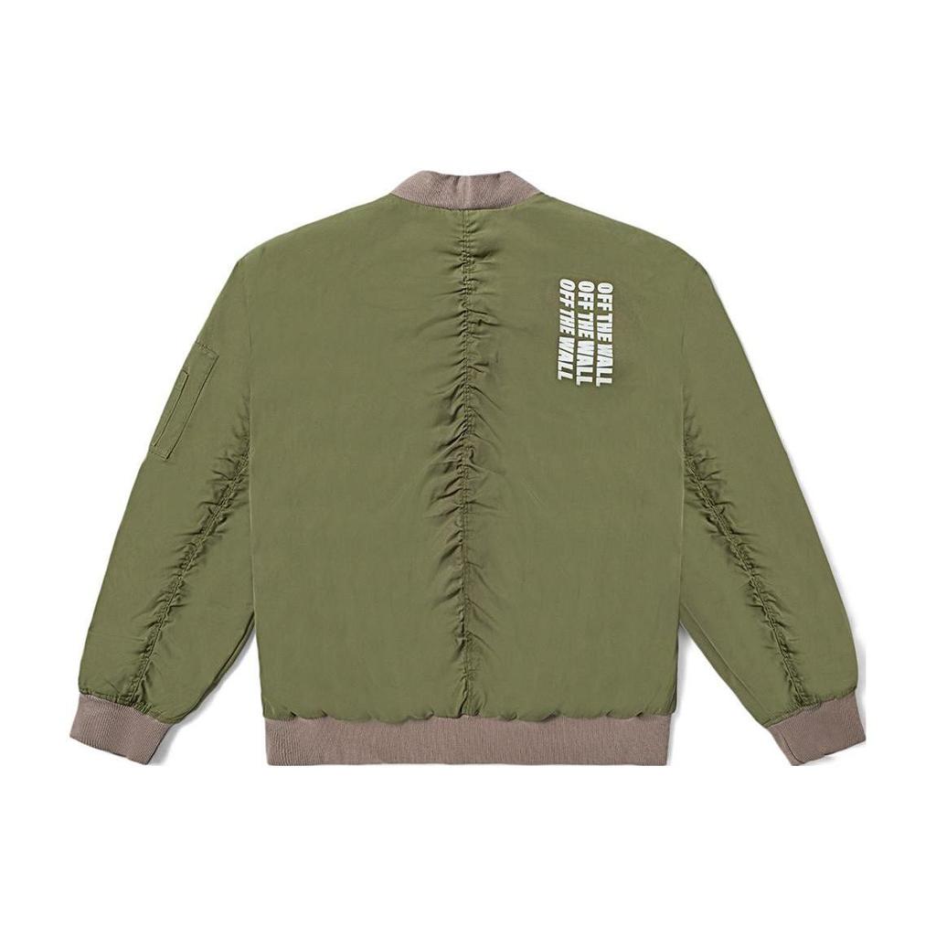 Vans Куртка с бейсбольным воротником и буквенным принтом, женская верхняя одежда, зеленая VN000BZEZBF