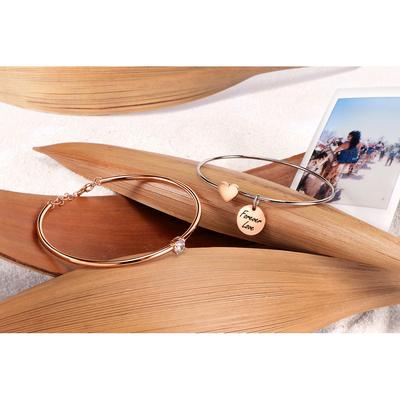 Cerchi Bangle Rose Gold Set Forever Love SAQE39 Женский браслет
