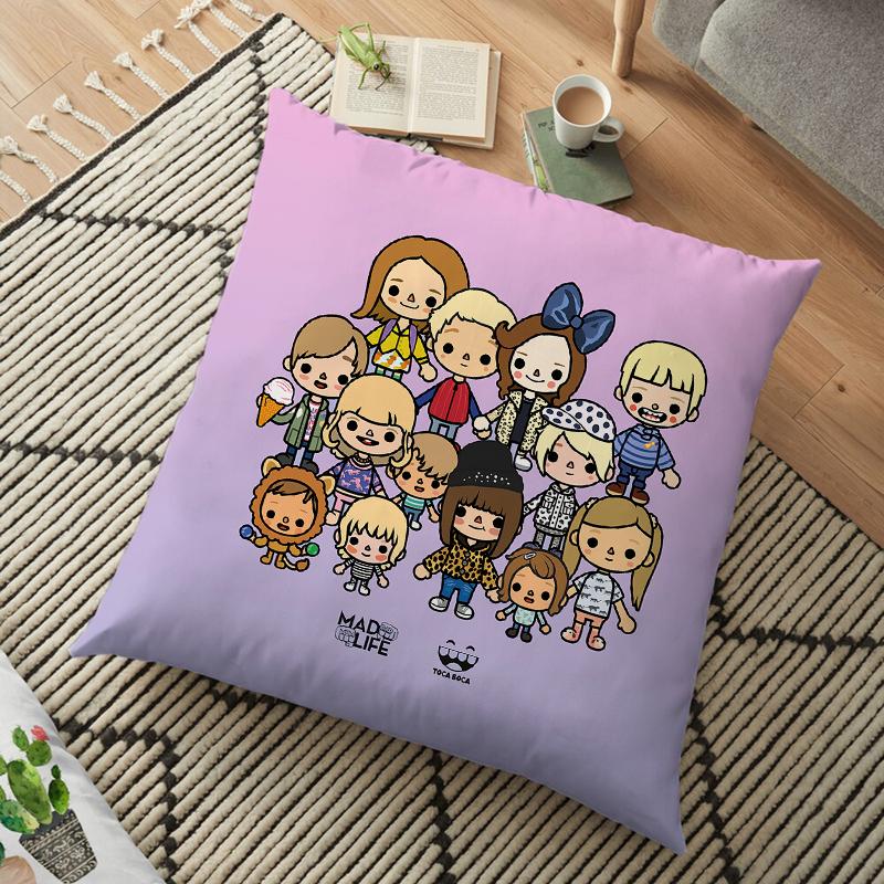 Чехол для подушки Toca Life World, наволочка Toca Boca для домашнего стула, детская комната, мягкая декоративная наволочка 45*45 см
