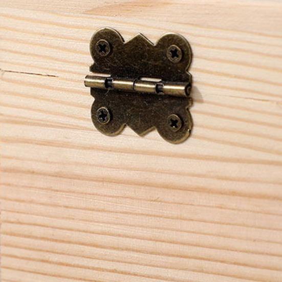 Lockable Decorative Wooden Storage Box Craft Souvenir DIY Organizer Removable Tray Dividers Gift Storage Container