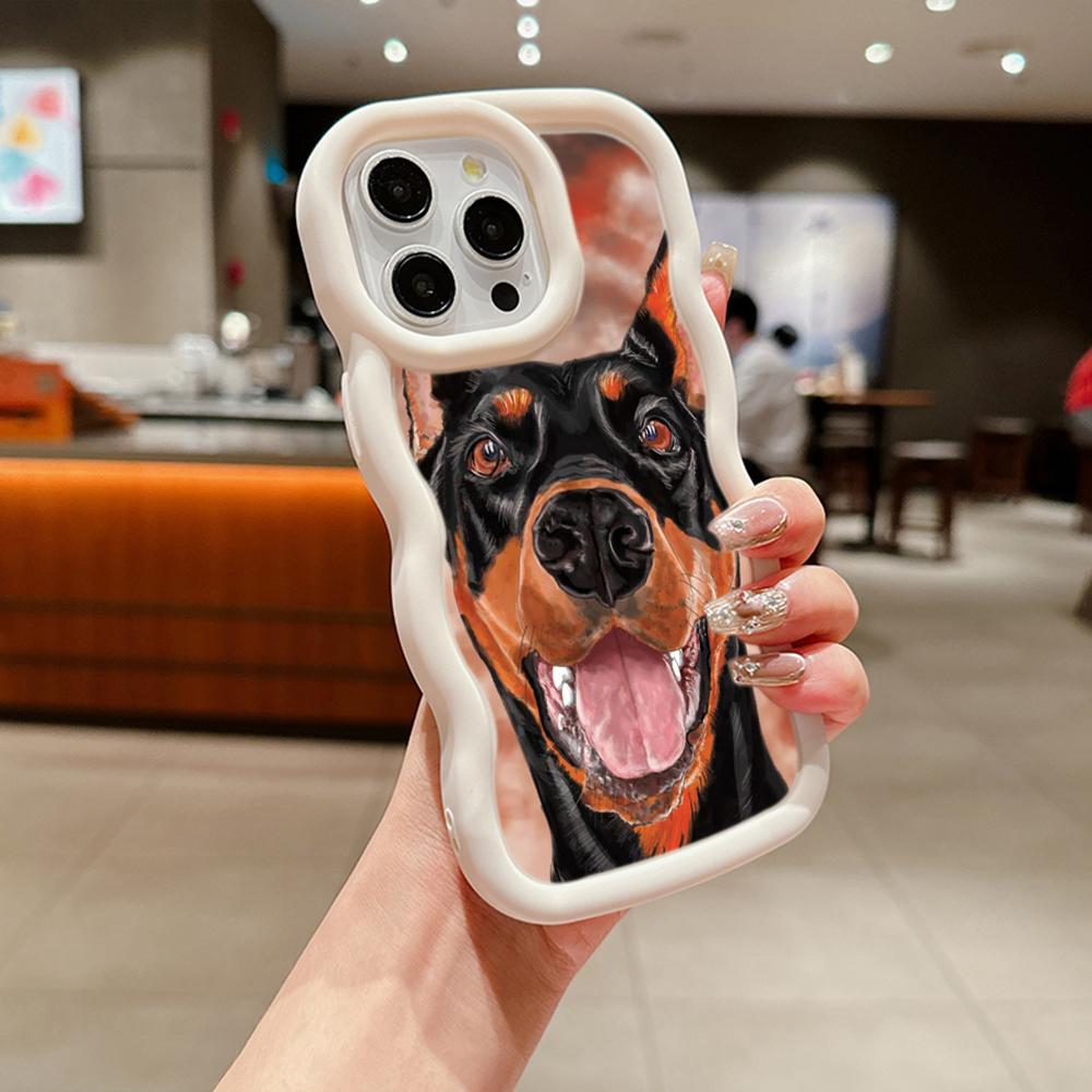 Мягкий чехол из ТПУ Macaron для телефона Xiaomi Poco X3 X5 X6 M6 Redmi 10C 12C 13C Redmi Note 9 10 11 12 13 Pro 10s 11s 12s, чехол Ae52 с изображением собаки Добермана