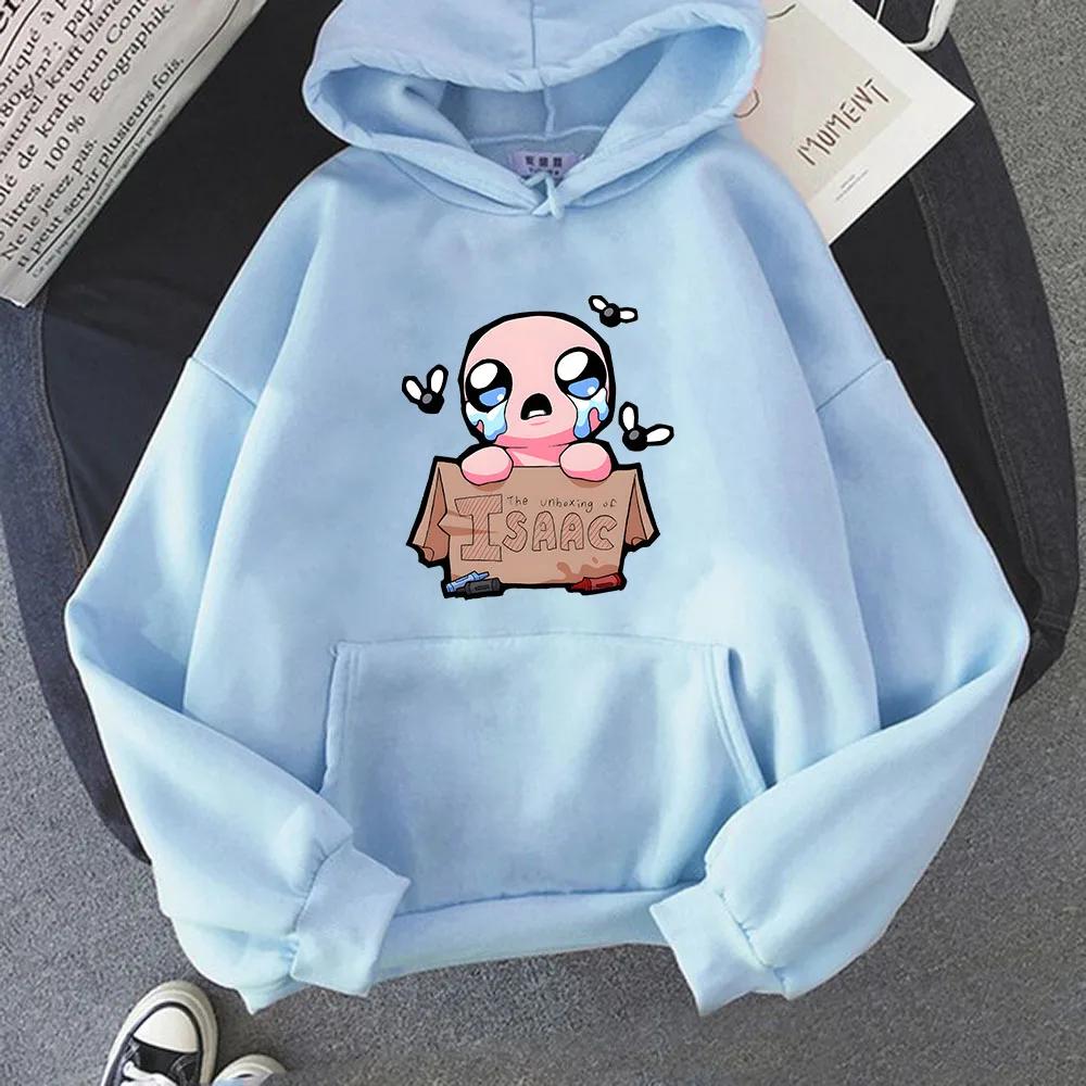The Binding of Isaac Hoodies Women Men Sweatshirts Harajuku Lovely Kawaii Casual Hoody O-Neck Long Sleeve Unisex Jacket Y2k Tops