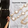 New Love Rhinestone Cat's Eye Stone Metal Women's Belt Chain Decorative Dress Suit High-end Waist Chain Women