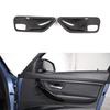 2 шт./компл., натуральное углеродное волокно, внутренняя дверная ручка автомобиля, накладка на чашу для BMW 3 4 серии f30 f32 f35 316i 318i 320li