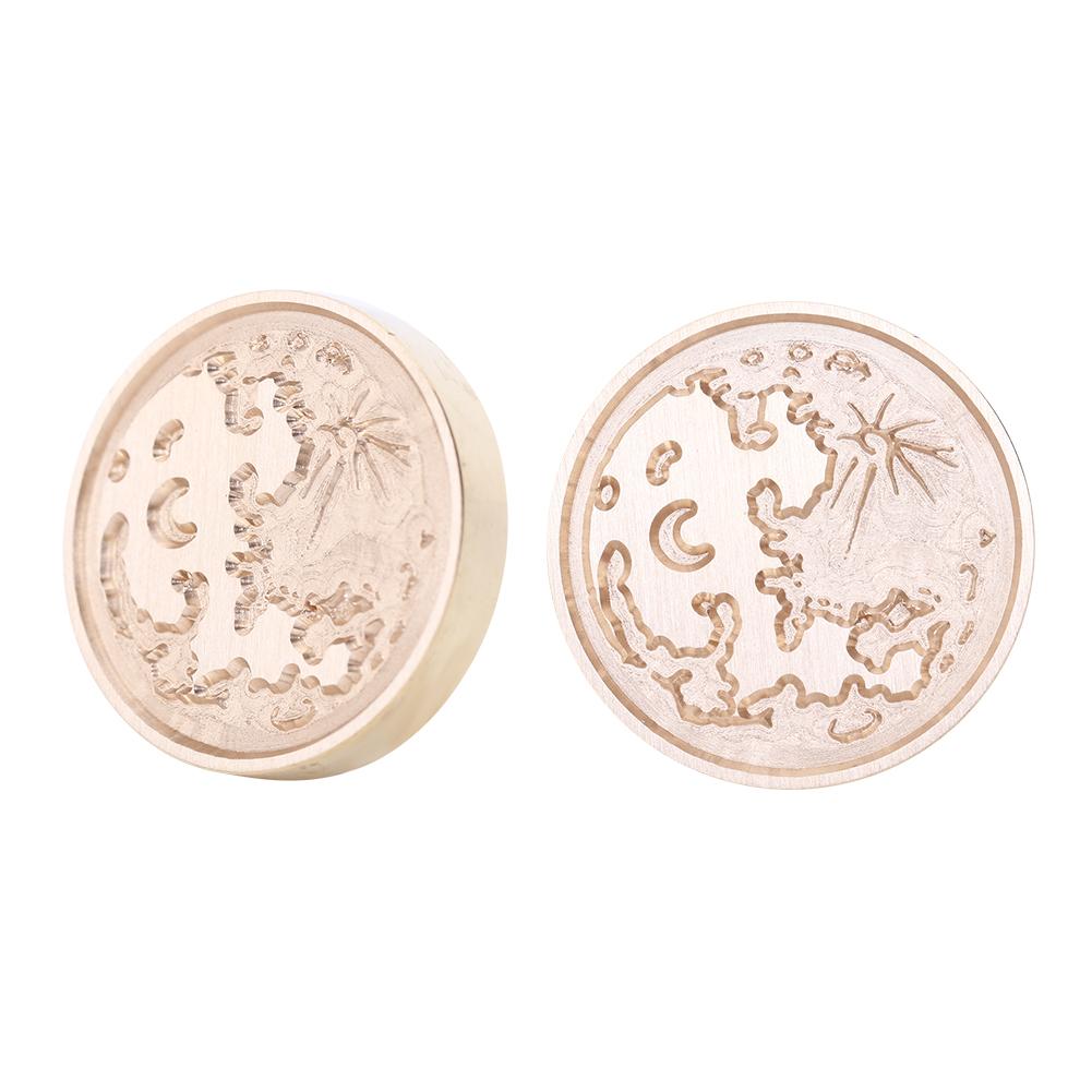 Космос Луна Звезда сургучная печать штамп DIY сургуч головка для скрапбукинга свадебные приглашения фотоальбом специальный штамп печать