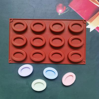 12-ячеечная силиконовая форма для овальных пончиков, форма для выпечки, форма для хлеба и выпечки, форма для DIY, противень для выпечки, форма для приготовления десертов-пончиков, инструменты для торта