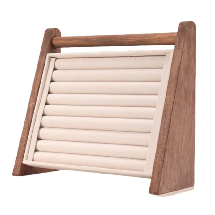 Многофункциональная деревянная подставка для украшений, подставка для браслетов, подходит для демонстрации и хранения колец, серег и браслетов.