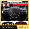 2026 Hot Car Sticker 1pcs ABS Car Styling Steering Wheel Center Emblem Badge Sticker For KIA Ceed Rio Sportage R K2 K3 K4 K5 K6 
