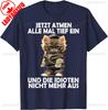Funny Now Breathe All Deep A Cat Lover Casual Tee Cute Animal Shirt for Unisex Women Unisex Casual Cotton Graphic Novelty Top