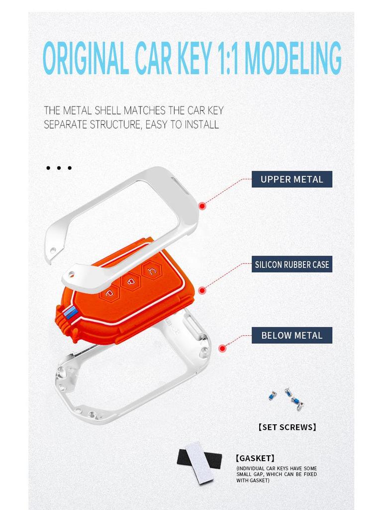 Silicone Protective Cover for 2021 Wuling Xingchen Remote Key