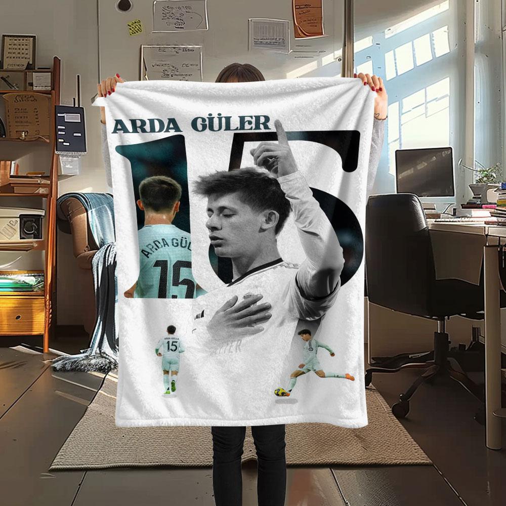 Guler Printed Flannel Blanket, soft throw for bedroom sofa, washable, fan merchandise, great gift.