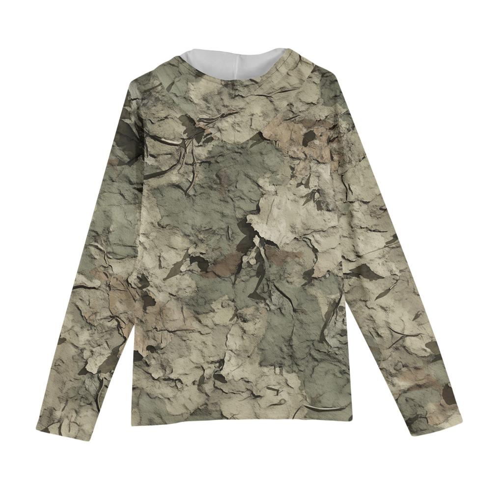 Мужская толстовка с капюшоном свободного кроя в стиле кэжуал с камуфляжным принтом