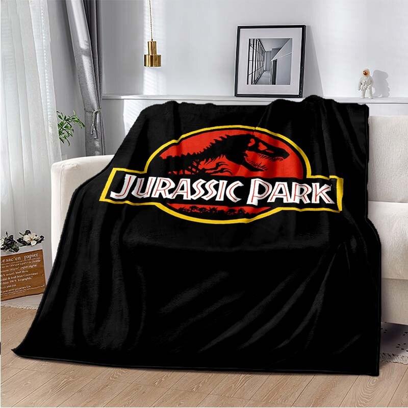 Флисовое одеяло с 3D принтом «Парк Юрского периода» для кроватей, походов, пикников, толстое одеяло, модное флисовое покрывало, одеяло