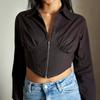 Virgio Women Full Length Full Fit Shirt Воротник Топ