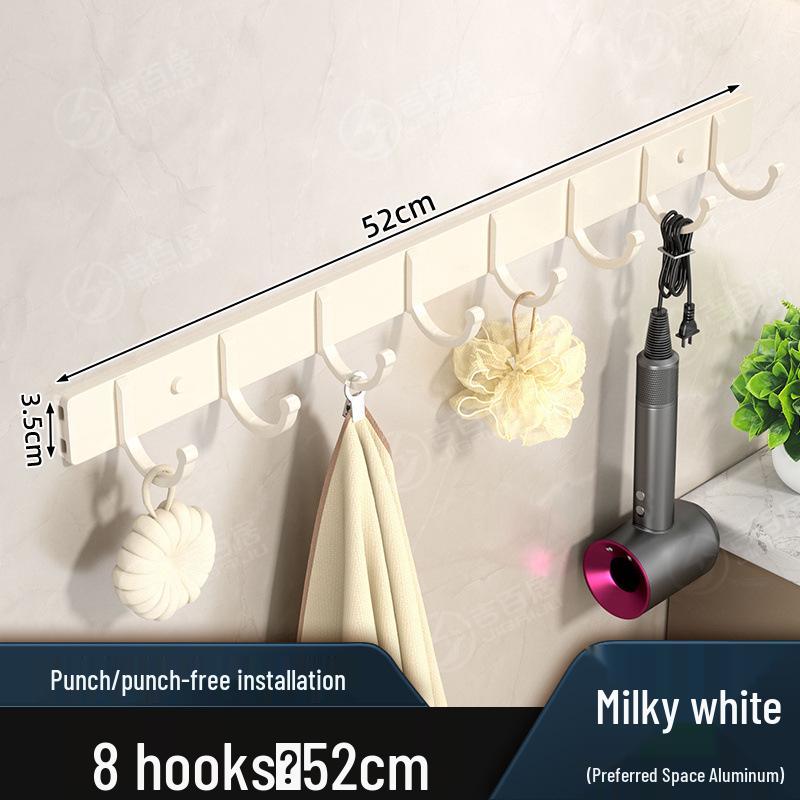 Настенные крючки для одежды из космического алюминия без сверления - Самоклеящиеся рядные крючки для одежды и шляп
