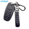 Leather Car Key Case Keychain Remote Fobs Protector Cover Auto Accessories For Q2 Q3 Q5 Q7 TT A1 A3 A4 A5 A6 A7 A8 S3 S6 R8 RS3 RS6 TT