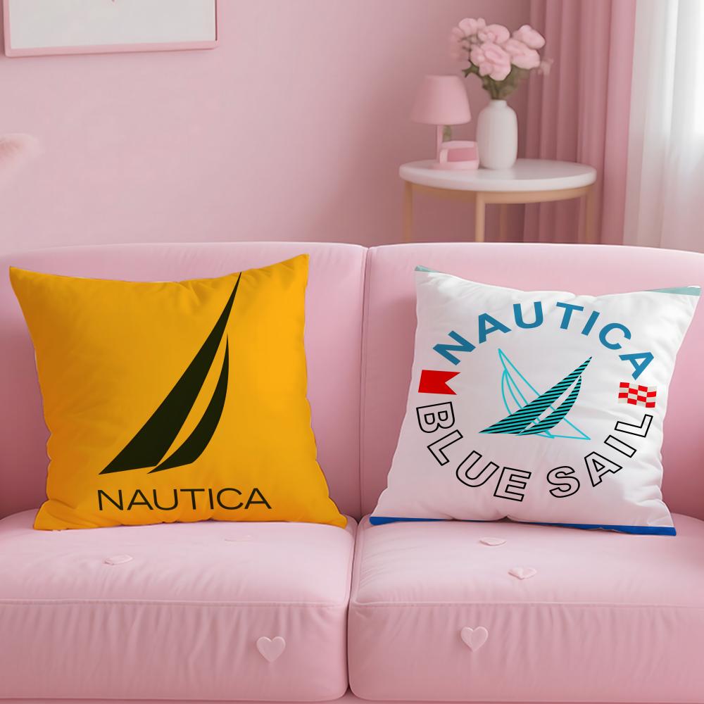 Классический модный бренд Nautica Наволочка с наполнителем Мягкая и легко стирающаяся Наволочка – Универсальная для Дивана, Кровати, Путешествий и Офиса