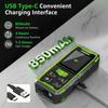 Huepar Dual Laser Rangefinder 120M/200M Green Beam Digital Laser Meter Multiple Unit Measurement Tool With Backlit LCD display