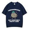 Undiagnosed But Everyones Pretty Sure Funny Pigeon Meme T Shirt Men Women Fashion Tshirts Longsleeved Casual Cotton Tshirts