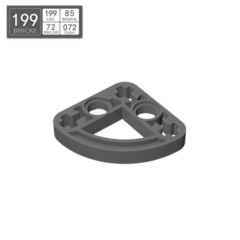 BRICKE 3x3 Изогнутый Шарнир (тонкий) Совместимо с конструктором Lego 32249