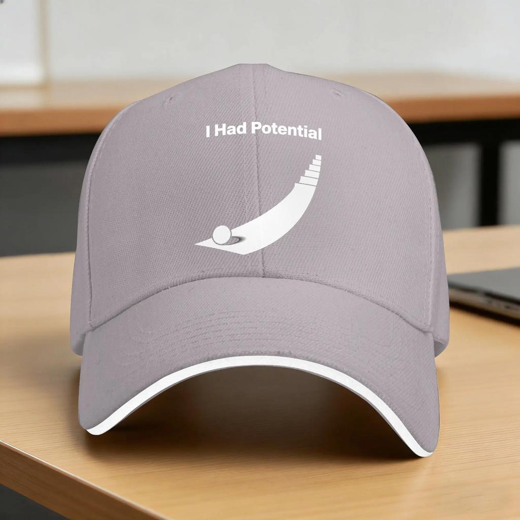 I Had Potential Casual Baseball Cap Hunting Camping Hip Hop Hats Summer Sun Visor FeUnisex Unisex Stylish Baseball Caps