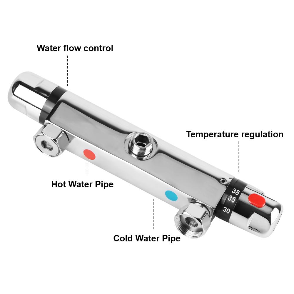 Термостатический смеситель для душа, кран для горячей и холодной воды, смеситель для горячей и холодной воды, термостатический кран, инструмент для ванной комнаты, смесительный клапан для ванной комнаты, кран для ванны