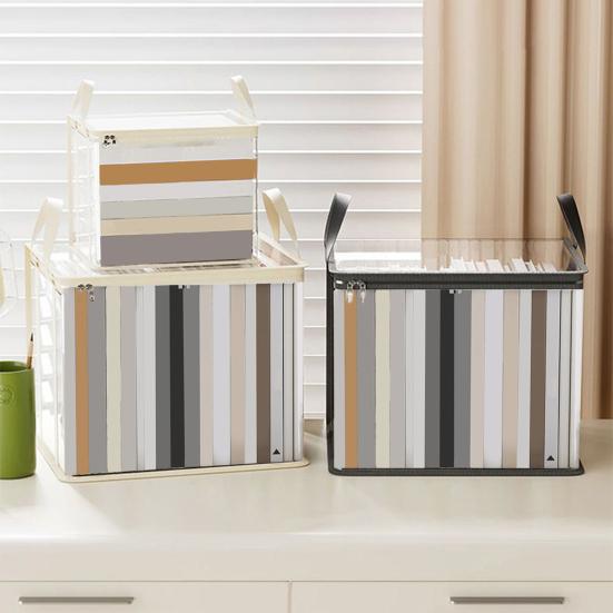 yangyizhi Clothes Storage Bag, Transparent Large Capacity Book Organizer, with Zipper And Handle Design, Portable Bag for Home Dormitory