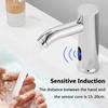 Автоматический инфракрасный датчик для ванной комнаты из нержавеющей стали, бесконтактный смеситель для раковины, кран для воды, одинарный, для холодной установки на палубе