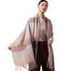 Shanghai Story Enhanced Warmth 100% Wool Plaid Scarf