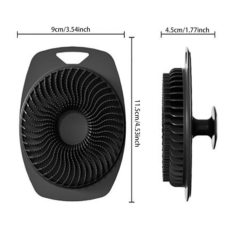 Silicone Body Scrubber Bath Wash Brush Exfoliating Body Brush Shower Face Scrubber Handle Wet & Dry Brushing for Man Women