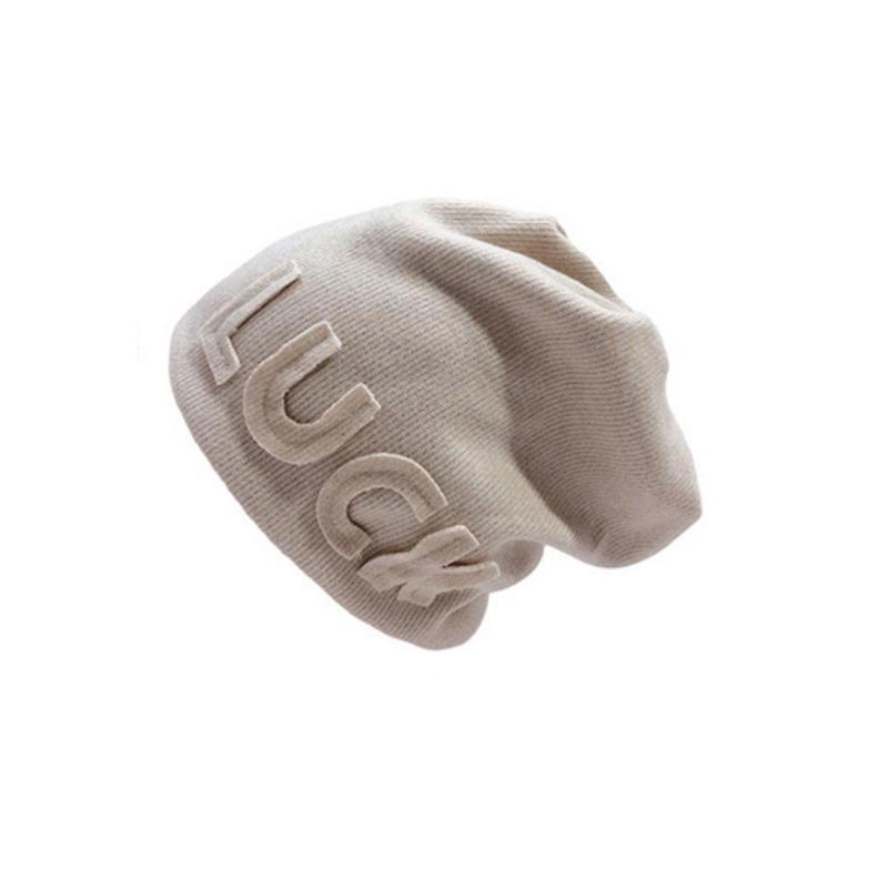 1 шт. LUCK Hat вязаные шапки объемные однотонные кепки для отдыха с подкладкой