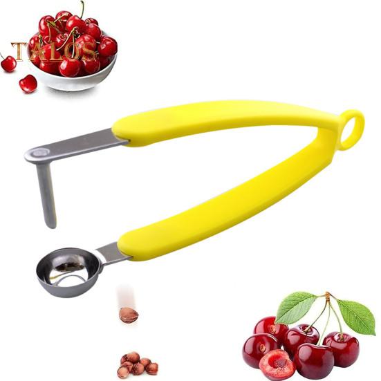 Cherry Corer Cherry Pitter Tool Stainless Steel Olive Pitter Heavy-Duty Fruit Pit Remover Multi-Purpose Kitchen Accessory
